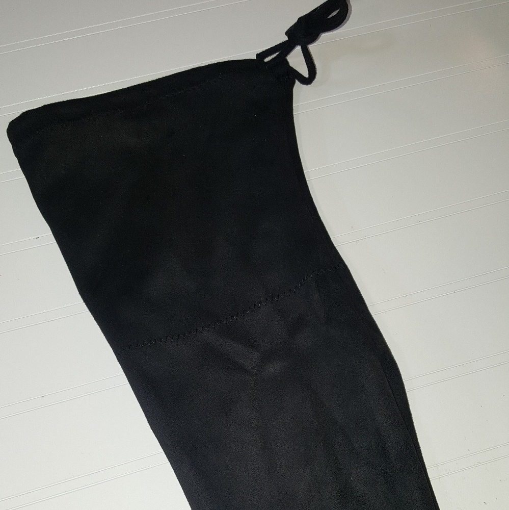 Host Pick! Over The Knee Black Faux Suede Boot - Picture 4 of 5